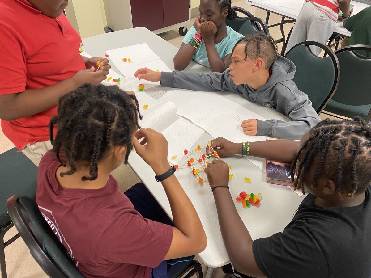 Pbcpal's tweet image. Robotics &amp;amp; Coding kicked off this week introducing STEM fundamentals. Mentors &amp;amp; mentees worked together using physics &amp;amp; load distribution tactics while engineering structures that would hold up the weight of a textbook using only gummy bears &amp;amp; toothpicks! #PALSTEM #PALRobotics