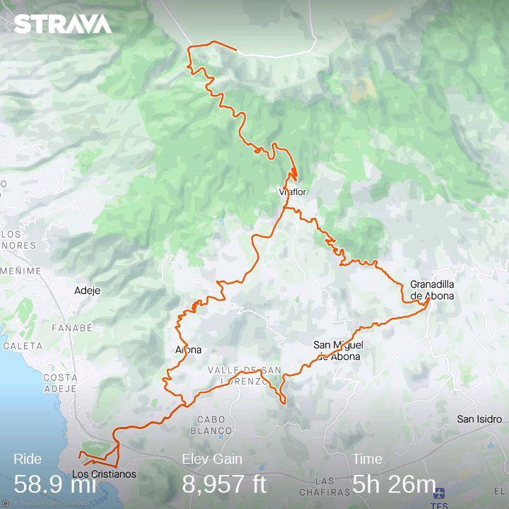 Mt Teide..32 mike climb never agsin Check out my activity on Strava: strava.app.link/qCbiKVylstb