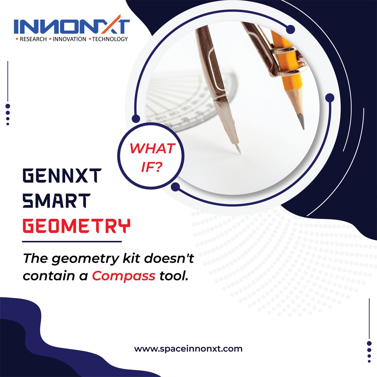 innonxt's tweet photo. The Geometry kit doesn't contain a compass tool.
.
.
.
 #spaceinnonxt #innonxt #research #innovation #innovations #technology #AdvancedTechnology  #geometry #compass #compass #tool #whatif #GenNXT https://t.co/4OvMAh0H0X
