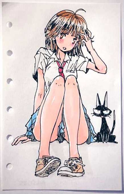 そういう事にしておこう。バブバブ #昭和生まれの絵描きさんの絵を魅せて#Archive #MINI6HOLES 