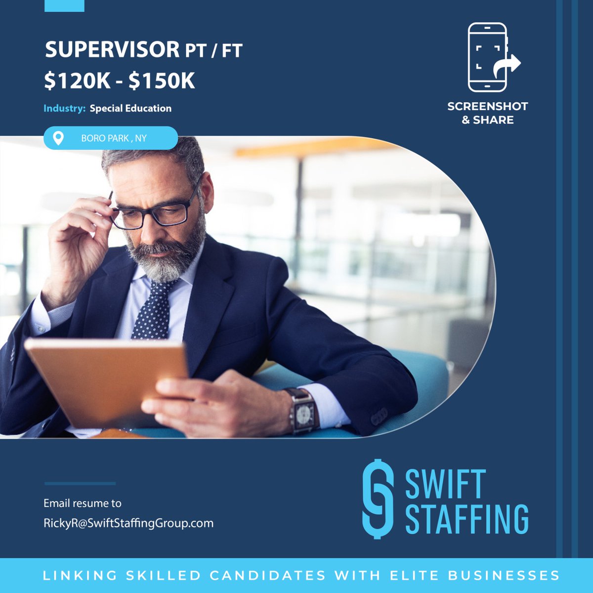 swiftstaffing_'s tweet image. Supervisor
$120K - $150K
Boro Park, NY 

Email RickyR@SwiftStaffingGroup.com to apply or for Additional Information Today!

#SwiftStaffingJobs
#upgradeyourcareer
#SwiftDifference
