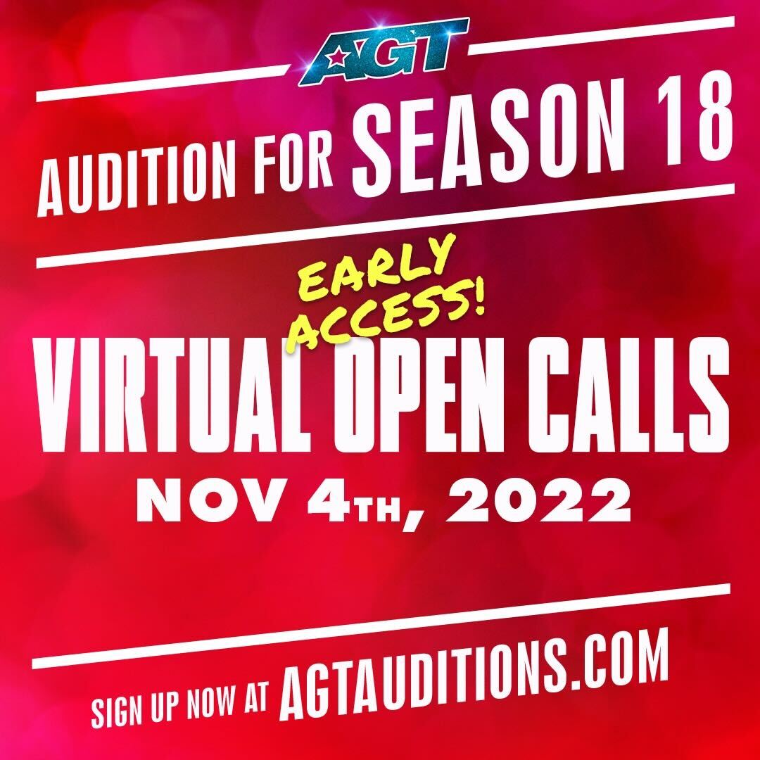 Is Season 18 of #AGT calling your name? Sign up for auditions now: agtauditions.com
