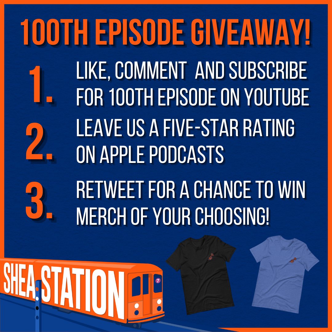 Jolly_Olive's tweet photo. Happy 100th episode of Shea Station! I'm doing a merch giveaway in honor of our first big milestone. Follow these steps and let me know when you're done! Picking a winner in the next 24 hours!! https://t.co/nUslPuc8Eb