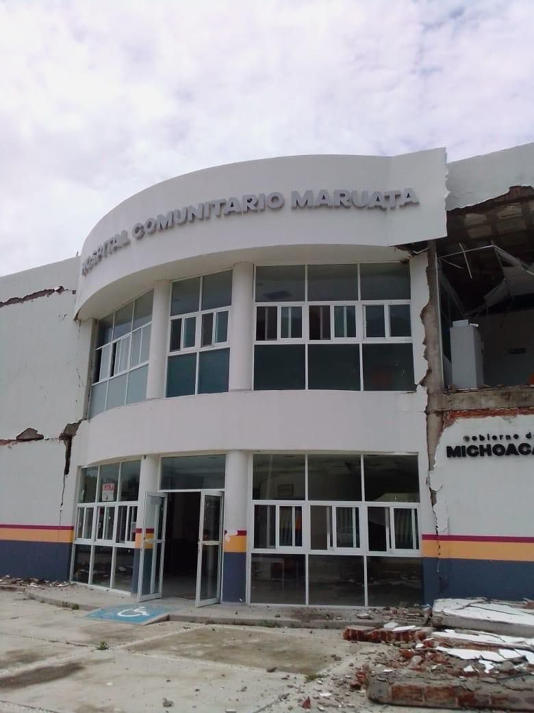 Adela_Micha's tweet photo. 🚨 Reportan graves daños en el Hospital Comunitario Maruata en Michoacán. Hasta el momento no se habla de personas lesionadas. https://t.co/EEJl8Exbi0
