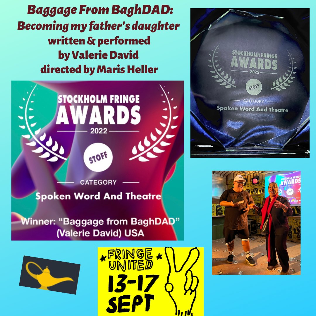 PINK HULK PROUD...Will begin a plan to tour in 2023 with both of my solo shows: The Pink Hulk and Baggage From BaghDAD together. GREATEST MOMENT OF MY LIFE--To honor the memory of my father David David and honor my mother Rhoda. Thank you to <a href="/stoffholm/">STOFF 2025</a>! Grateful to this festival.