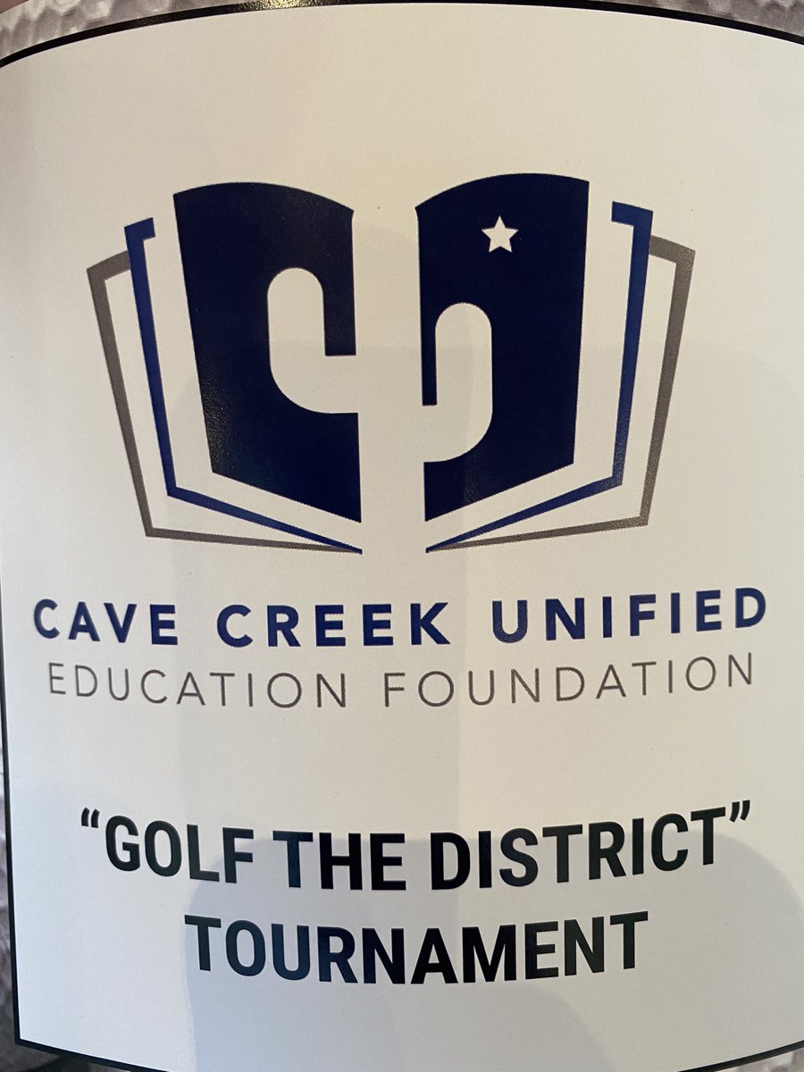 Thank you to all the sponsors that made the 1st Annual Cave Creek Unified Education Foundation Golf Tournament at Tatum Ranch Golf Club happen today. What a success for our students, teachers and schools. One team! ⛳️ <a href="/CaveCreekUSD93/">Cave Creek USD</a>