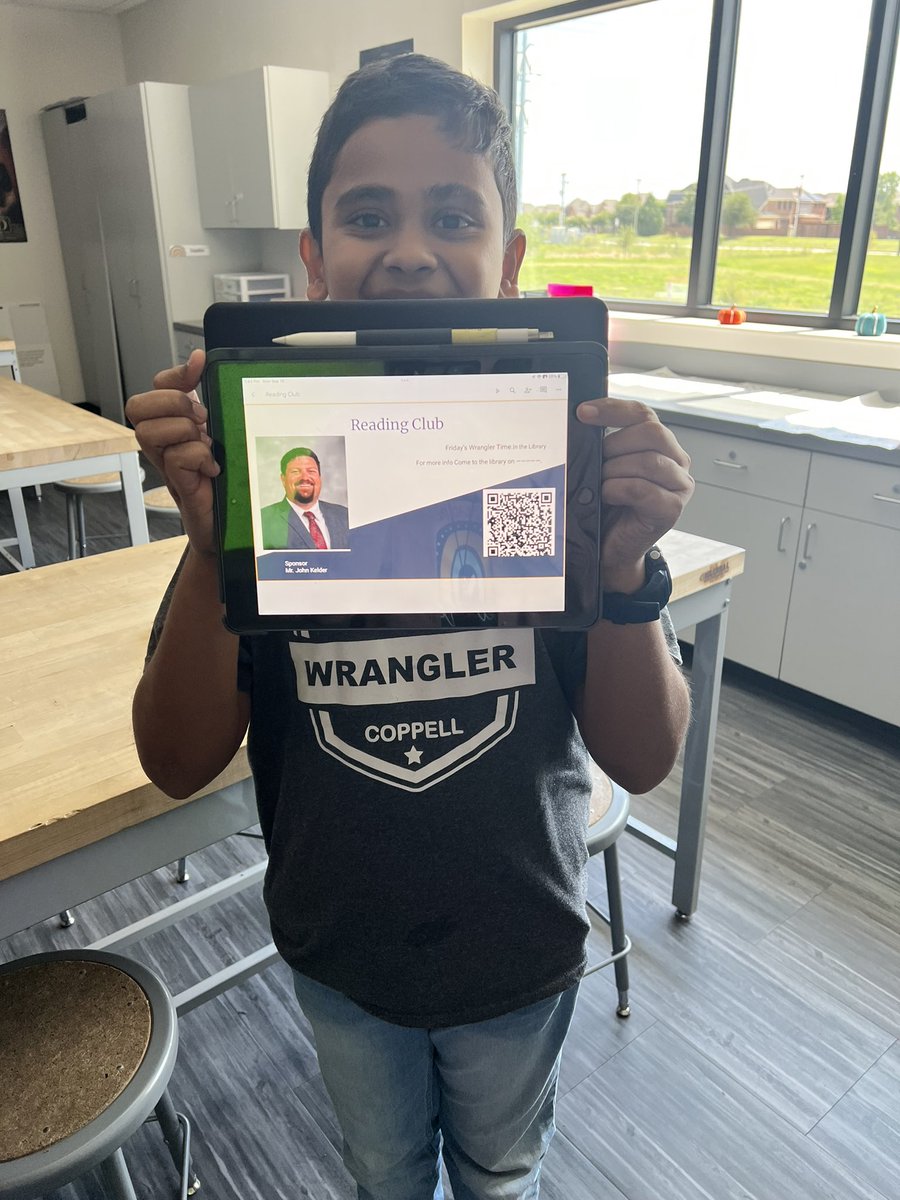 MsAlyssaGrant's tweet photo. I couldn’t be more proud of one of my learners starting his own Reading Club and his peers eagerly asking to join!! 📚 #westfam @CMSWestWrangler https://t.co/Qi2mwfiefr