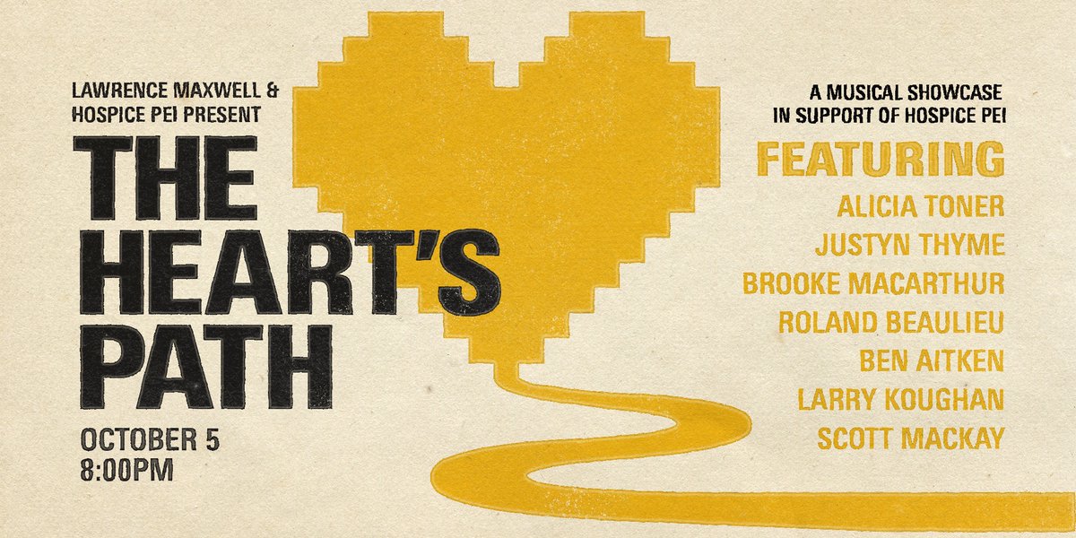 Still time to get your tickets for this fundraiser show for <a href="/HospicePEI/">Hospice PEI</a> ! Happening Oct. 5th at <a href="/Trailside_Cafe/">Trailside Music Hall</a> in Charlottetown. I'll be hosting and will be performing a couple of sets with some amazing guests.

Tickets: eventbrite.ca/e/hospice-pei-…