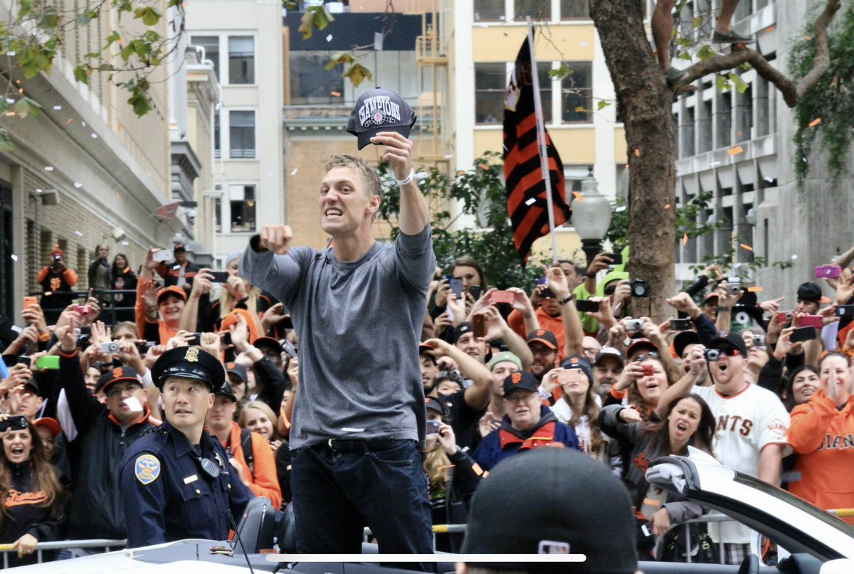 SquezO's tweet photo. @hunterpence I took this pic at the 2012 parade. Thanks for the memories!! #gogiants #2012worldseries https://t.co/4yO16ZvxgY