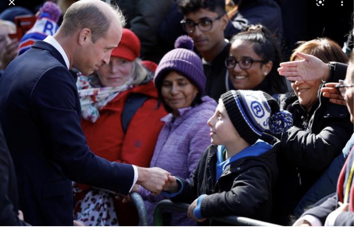 A moment that my son will treasure forever. Offering his condolences to the <a href="/KensingtonRoyal/">The Prince and Princess of Wales</a> who was gracious  genuine and compassionate even in grief.