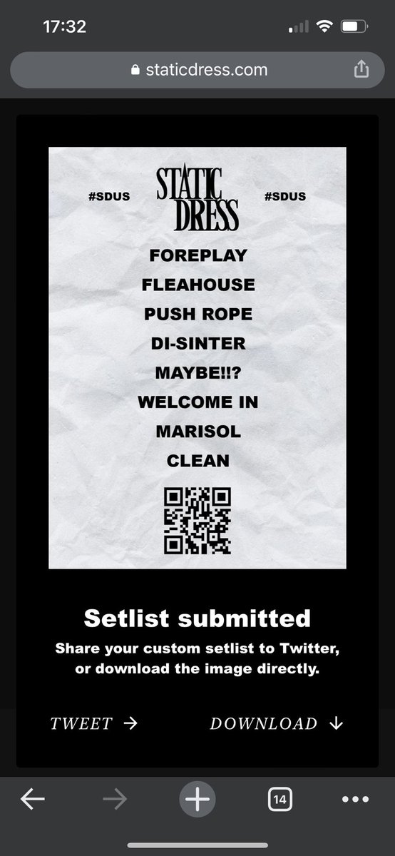 whatsamtweets's tweet photo. On this episode of “cool shit I did for static dress” - vote for your favourite SD songs to be played on the US nov / dev tour (or just build your own cool setlist to share with friends) - was fun working on this
@staticdress #SDUS
https://t.co/PrAXxv4vro https://t.co/IXdega1wPw