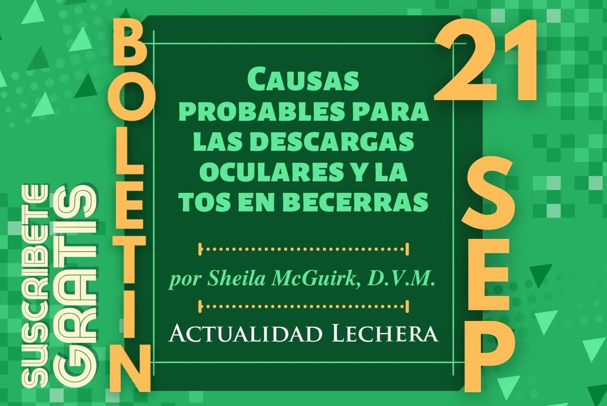 hoardsenespanol's tweet photo. Suscríbete GRATIS al boletín electrónico ACTUALIDAD LECHERA del próximo 21 de septiembre de 2022. Para suscribirte entra a https://t.co/HvoAbz1H7P y proporciona tu nombre y correo electrónico.

#boletin #revistalechera #hoardsenespanol #industrialechera #ganaderia #vacas https://t.co/nImMzO1U1N