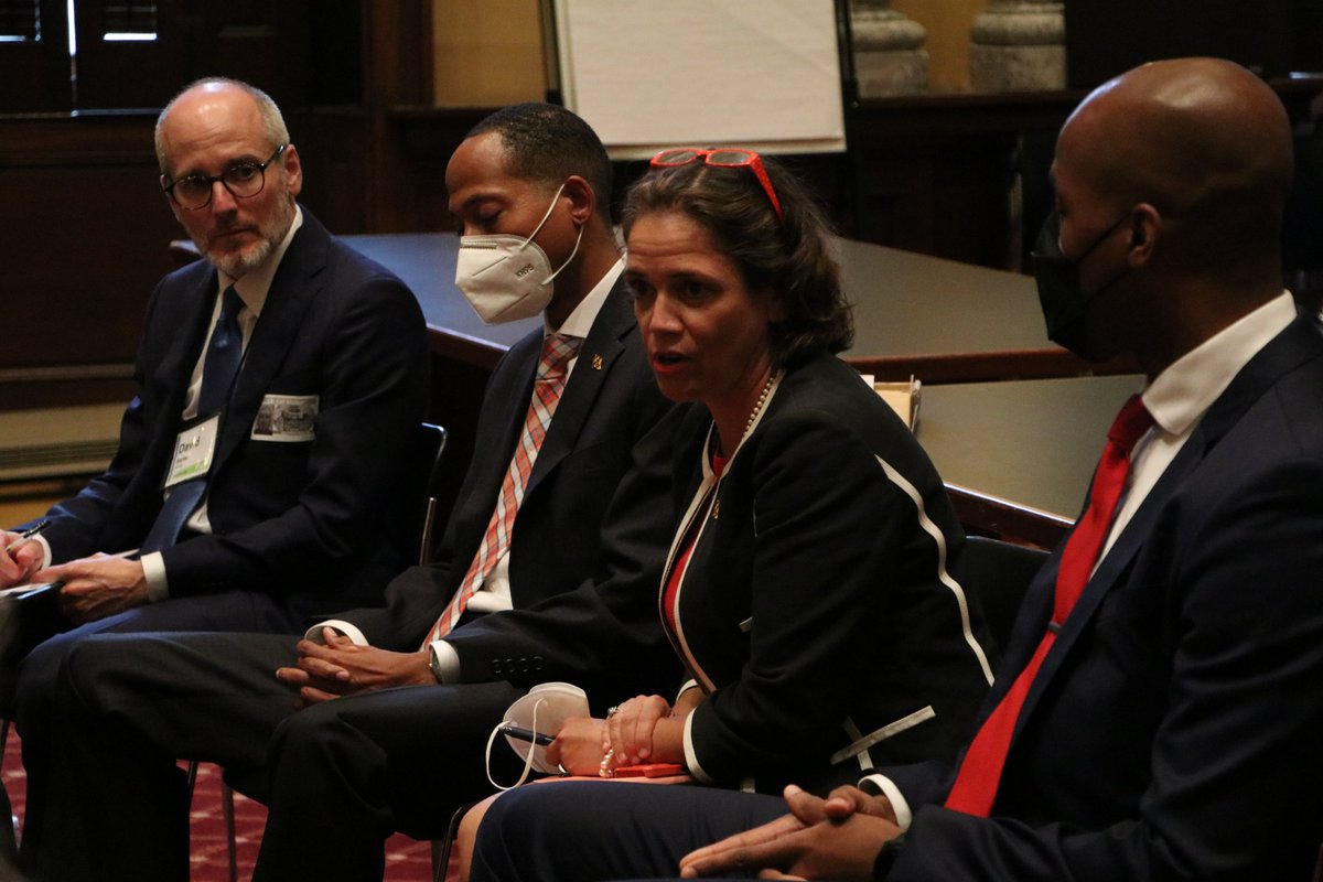 BmoreLeadership's tweet photo. Last week, the Class of 2022 toured City Hall and sat down for a Q&amp;A with City Council Members John Bullock (Class of 2018), Odette Ramos (Class of 2006), and Mark Conway before attending the evening's city council meeting. https://t.co/yIh9CIpF0e