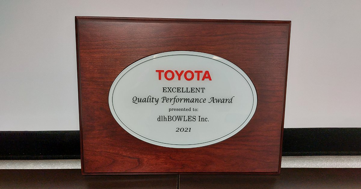 dlhBOWLES's tweet photo. Toyota has recognized #dlhBOWLES with its EXCELLENT Quality Performance Award 🏆for 2021.  Thanks to our hard-working employees at the dlhBOWLES Reynosa and Columbia locations for this shining achievement. #QualityExcellence https://t.co/eFutn522zy