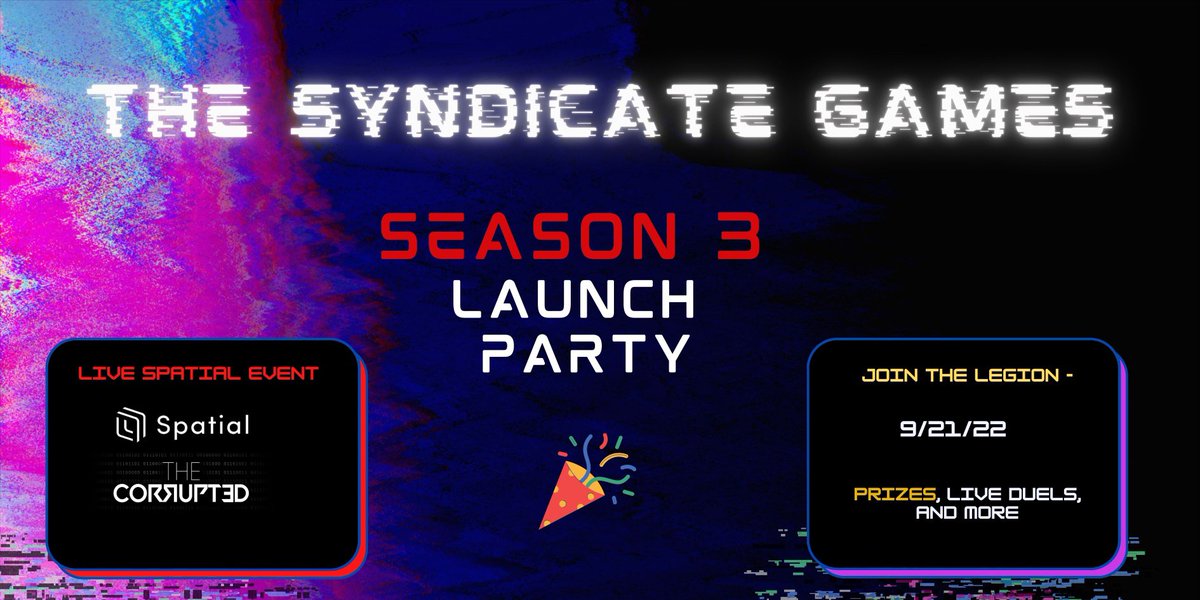 TheFacelessMany's tweet photo. If you’ve purchased a #corruptedNFT, it’s time to play the game and use your #NFTs to win money💰and power🔥
The #SyndicateGames MEGA Season 3 starts Wednesday with a fight night launch party in the #metaverse
Here’s what you need to know:⬇️ https://t.co/oiBVHlpxNb