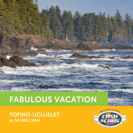 ABCancerLottery's tweet photo. Enter to win an incredible 5 day trip for 2 adults to Tofino-Ucluelet. Proceeds from your purchase go toward increasing supports for cancer patients and cancer researchers all across Alberta. https://t.co/HZYEao2gfw
#cashandcarslottery #albertacancer https://t.co/VLwuWOGcbJ