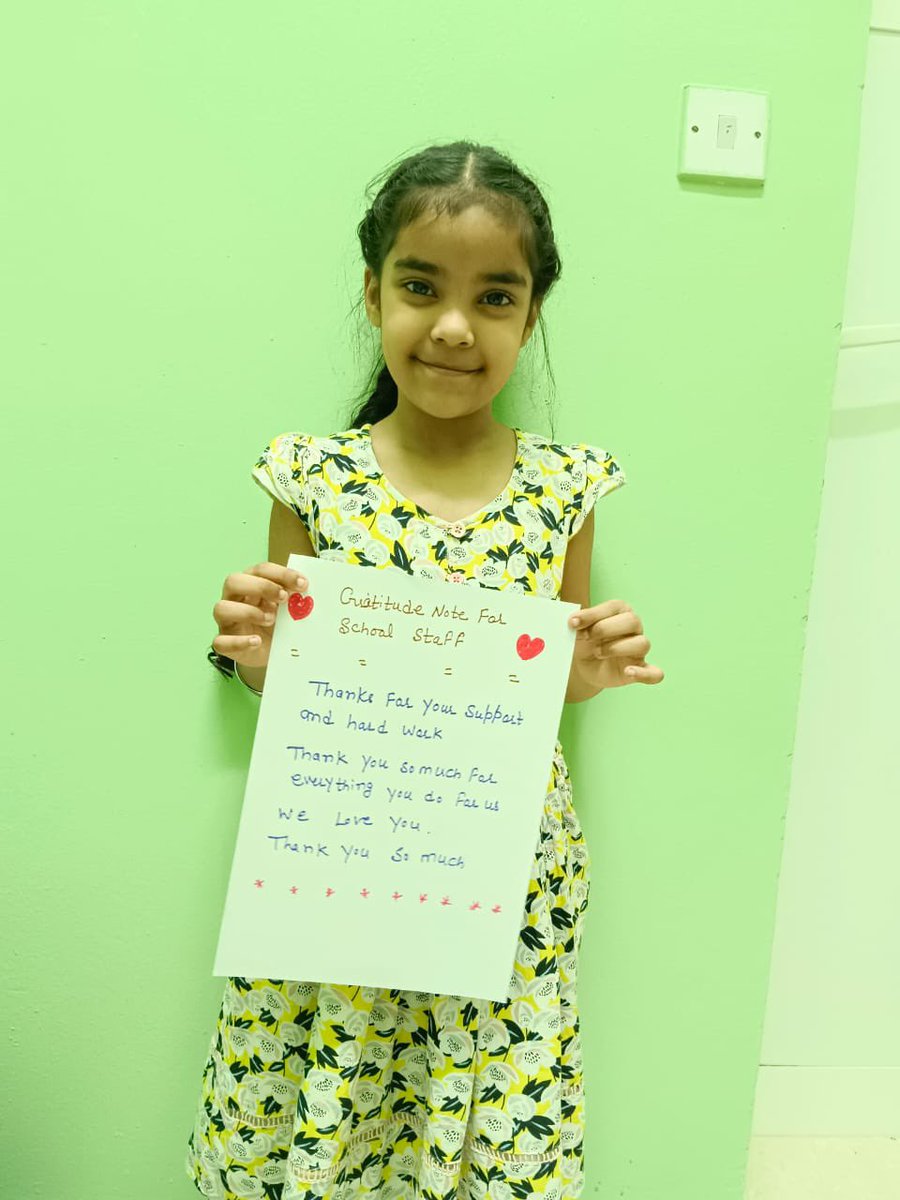 CelineMaryFran1's tweet photo. Gratitude TASK 77: Share a gratitude note to the support staff in the school.#StrongSchools #BestSchoolPrize
#T4Edu @AbhilashaTochi
@MMselvaraj5 @ShiningStarSchl
@VikasPota #ADEK @AbhilashaTochi
 @MOEUAEofficial
@ADEK_tweet https://t.co/FIpaLQGj6r