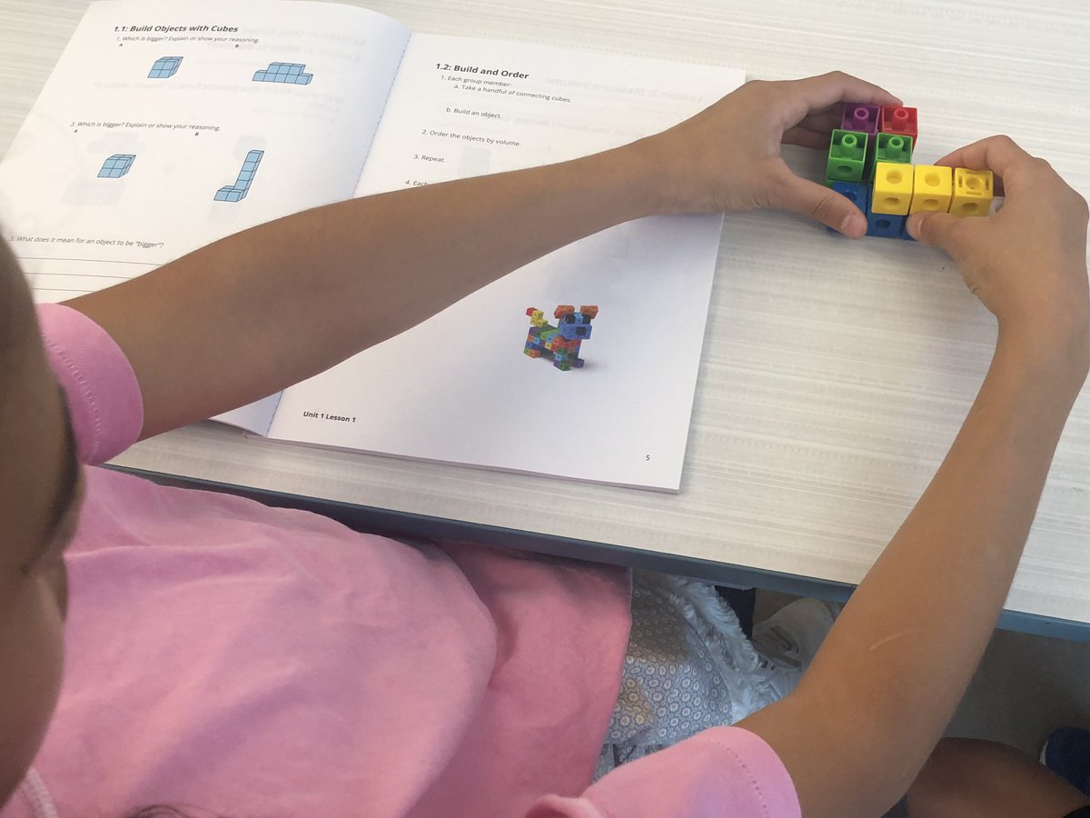 dahazel77's tweet image. Day 1 of @IllustrateMath at SWES saw classrooms using lots of math tools. Gr4: Tiles and Graph Paper; Gr2: Counters and 10-frames; Gr5: Connecting Cubes