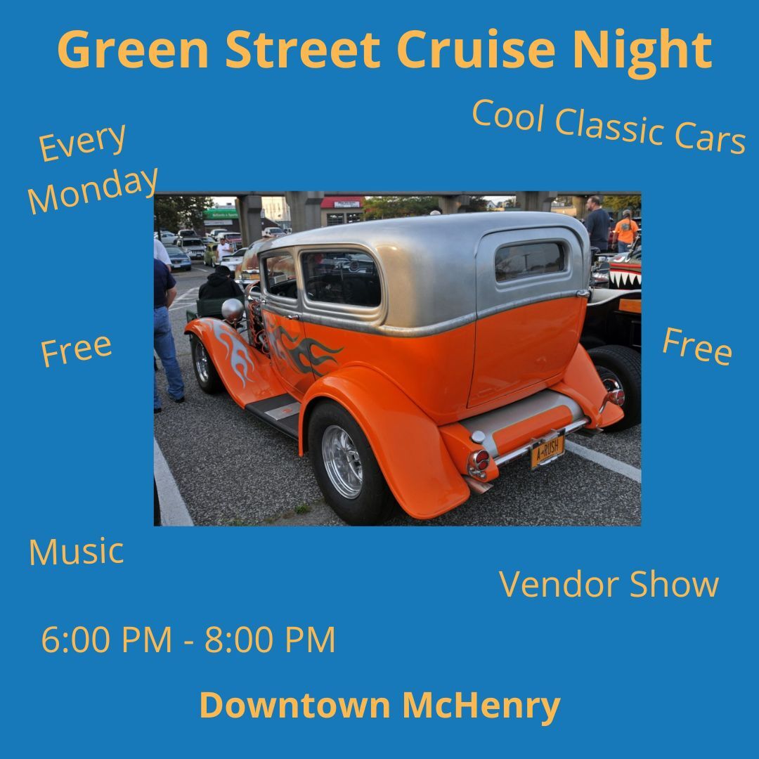 GerstadBuilders's tweet photo. Looking for something fun to start the week off? Head to Downtown McHenry for the Green Street Cruise Night! Enjoy classic cars, music and food. And it is FREE!

#classiccars #Free #mchenry #Monday #downtownmchenry #music #food https://t.co/xUpMFWdrSy