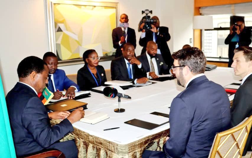 Our President's engagement with the team from <a href="/SpaceX/">SpaceX</a> and their Starlink initiative will escalate Zambia's position in the digital economy and enable universal access to Internet and other technologies. Grateful for this initiative from visionary entrepreneur <a href="/elonmusk/">Elon Musk</a>.