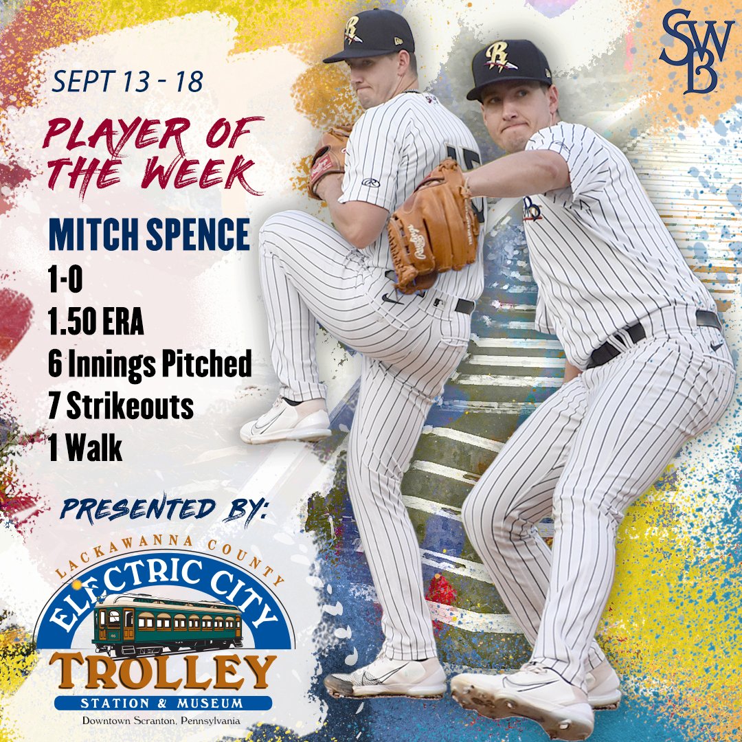 swbrailriders's tweet photo. Mitchin' 🔌

The #PlayeroftheWeek is presented by the Electric City Trolley Museum. https://t.co/rIb02MuXO9