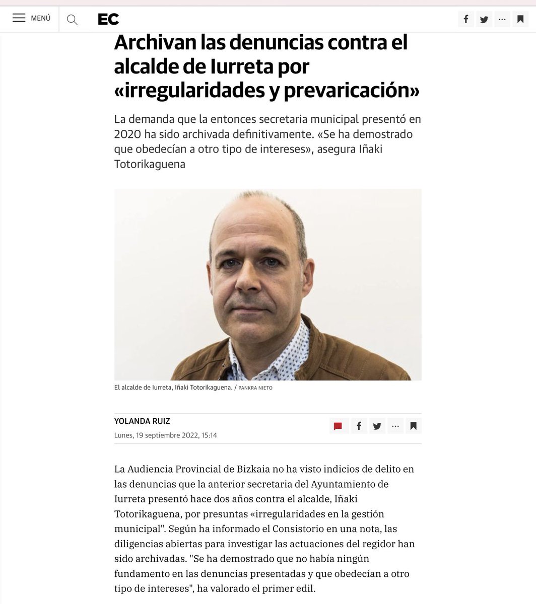 ¿Cómo se repara el dolor y el perjuicio causados? Un deseo imposible: que la repercusión pública de esta noticia sea semejante a la que supuso la presentación de la denuncia. Besarkada estua @inakitotorikaguena #eajpnvbizkaia #eajpnv