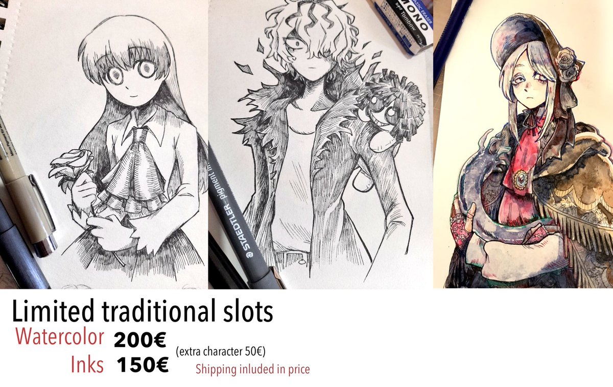 Time has come to open a few more commission slots again! Opening 5 more slots.
Payment is paypal only. DM if interested! Liked and rts are appreciated!