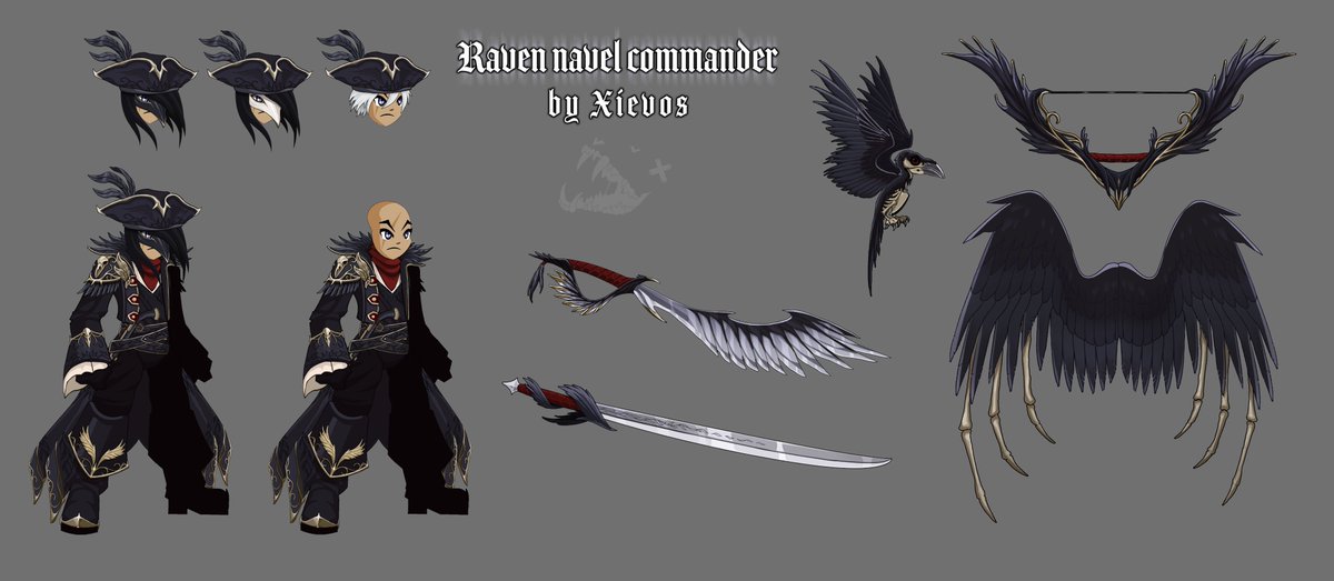 Alina_AE's tweet photo. Work in progress image from @BidoAE of @Xievos_' Raven Naval Commander set, coming soon to https://t.co/m5csV5Tgi7 https://t.co/OcOaQWqKuR