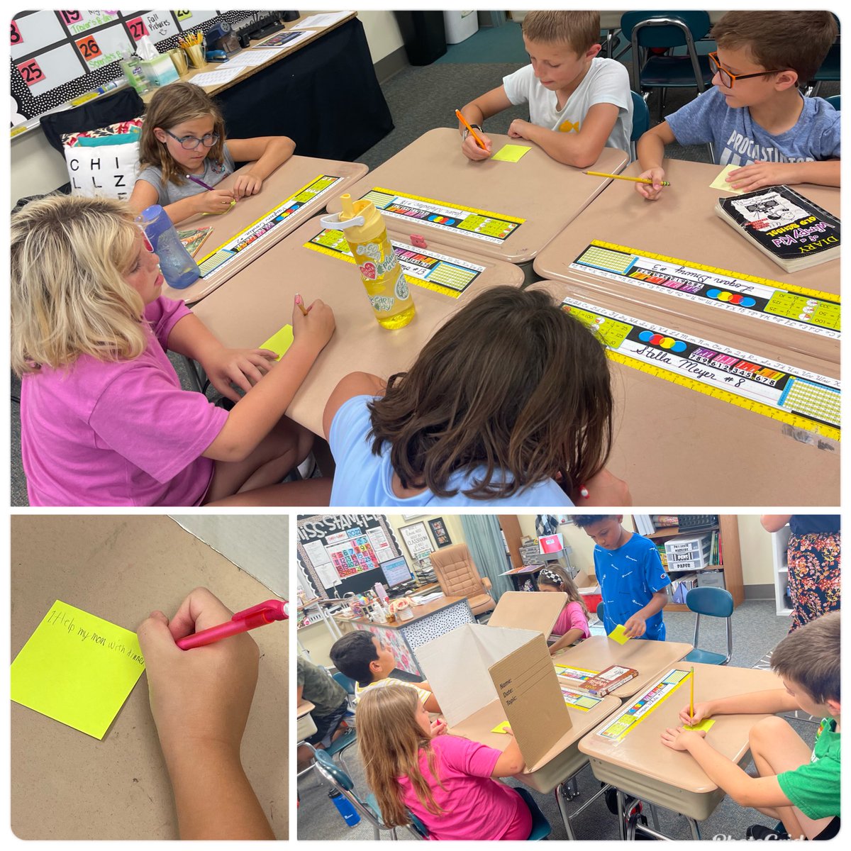 househelm's tweet photo. I had the pleasure of reading to Ms.Stanfill’s class! Then they got to work, listing the ways they can be KIND! #HawksSOAR https://t.co/lJLAPNmlQA