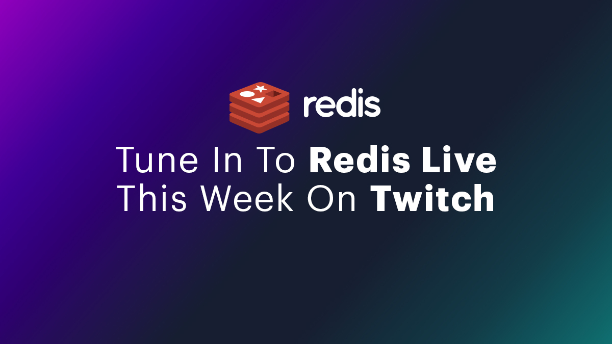 Redisinc's tweet photo. Get ready to tune in to #RedisLive this week! @sav_norem, @slorello, @simon_prickett and @guyroyse will be guiding you through the latest Redis capabilities. Turn your Twitch notifications on to catch all of our streams live: https://t.co/UdoOH4N71P https://t.co/wYo1hvwpgr