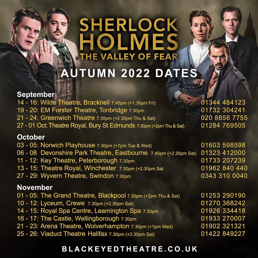 AliceOsmanski's tweet photo. Looking forward to taking Sherlock to @GreenwichTheatr later this week! Catch us there 21st-24th September @Blackeyedtheatr #Sherlockholmes #Greenwich #londontheatre #thegameisafoot 
Photos courtesy of @AlexHarveyBrown 📷 https://t.co/OHARHGC8Ta