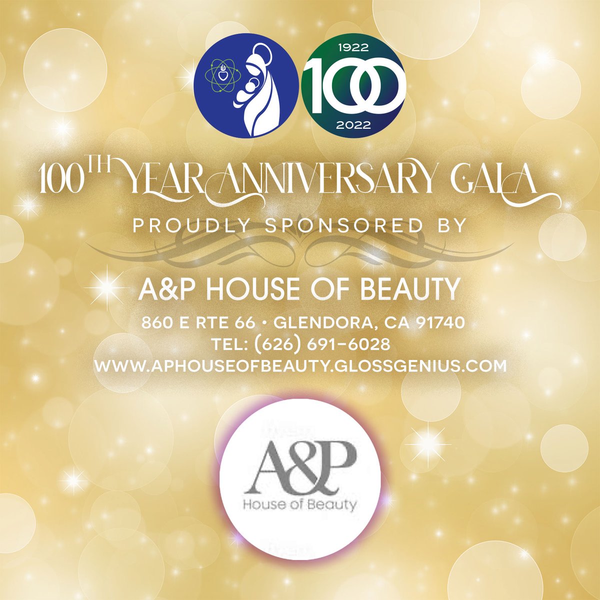 ICSMonrovia's tweet photo. Thank you A&amp;P House of Beauty for their generous sponsorship of our 100th Gala. https://t.co/8CTPy0omMF