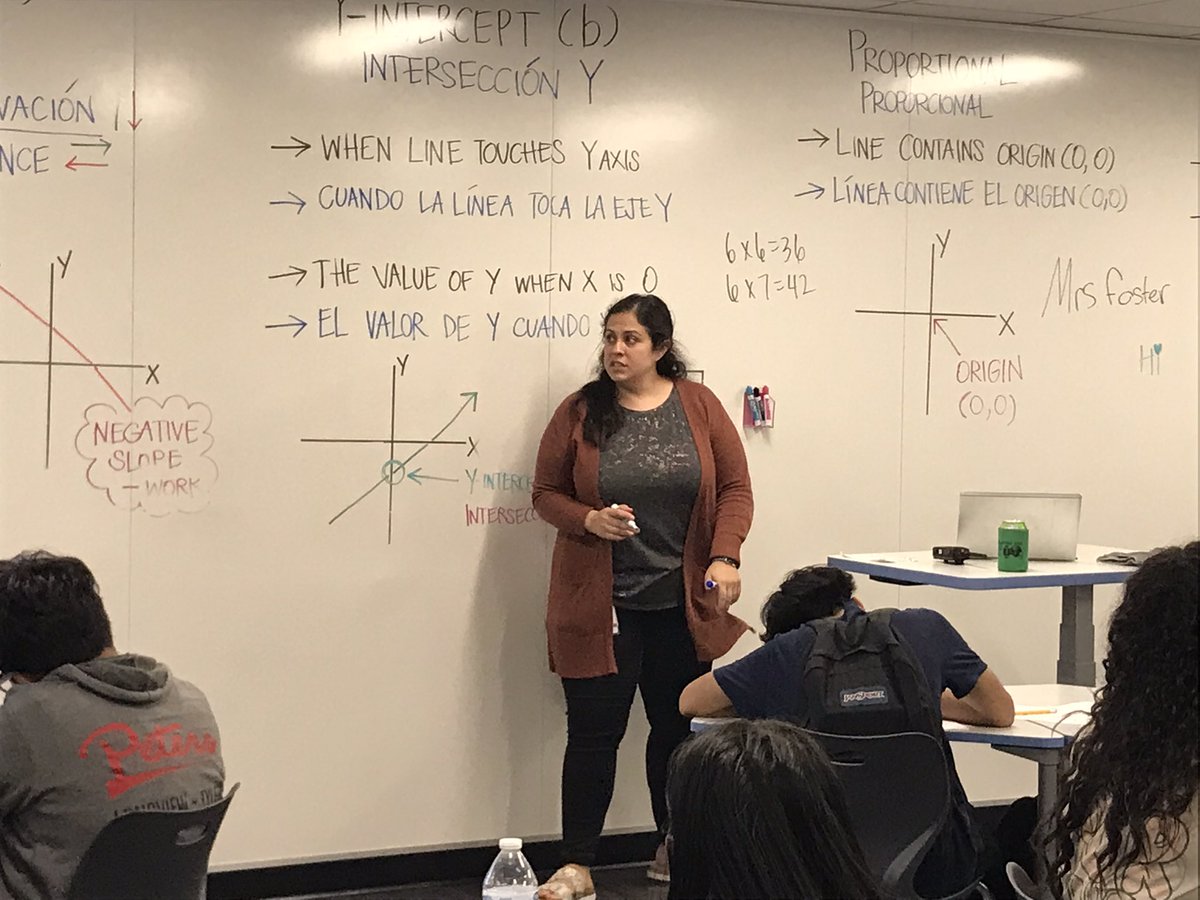 ladonnaschwab's tweet photo. Jennifer Atchison stepping back into the classroom to teach an 8th grade math lesson.  Looks linear to me!  #VFMS #cfbproud @chadhunterCFB @MrsAtchisonMATH https://t.co/ijHY8K0iUM