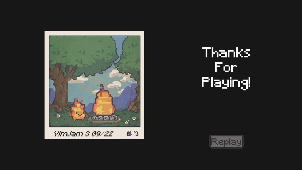 ilymeib's tweet photo. 5 minutes till dawn; a game made for VimJam 3 with the theme turn up the heat. I joined with @litefeather0. If you interested to play https://t.co/5pOVyTKpuE πΎπ₯#gamedev #gamejam #vimjam3 #pixelart #unity https://t.co/vzEZYFRrKX