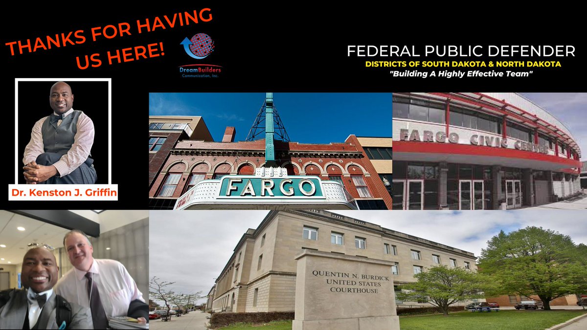 DBCommunication's tweet photo. DBC would like to extend special thanks to the Federal Public Defender Districts of South Dakota & North Dakota for having us!
@federalpublicdefenders
#leadership #dbc #trainer #professionaltrainer #development #strategicplanning #leadershiptraining https://t.co/KH54SDLxJ2