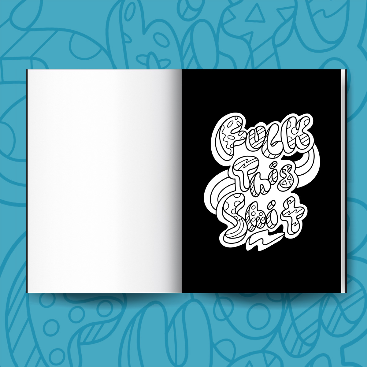 SWCBbyJohnT's tweet photo. With this free coloring page, I focused on creating a less detailed coloring page with simpler patterns and designs.

Also shown is the midnight version that will be available in an upcoming book.

Download, print, and color this "classic phrase" here: 
https://t.co/GxAo2Kzhtl https://t.co/vjiZtXqqqz