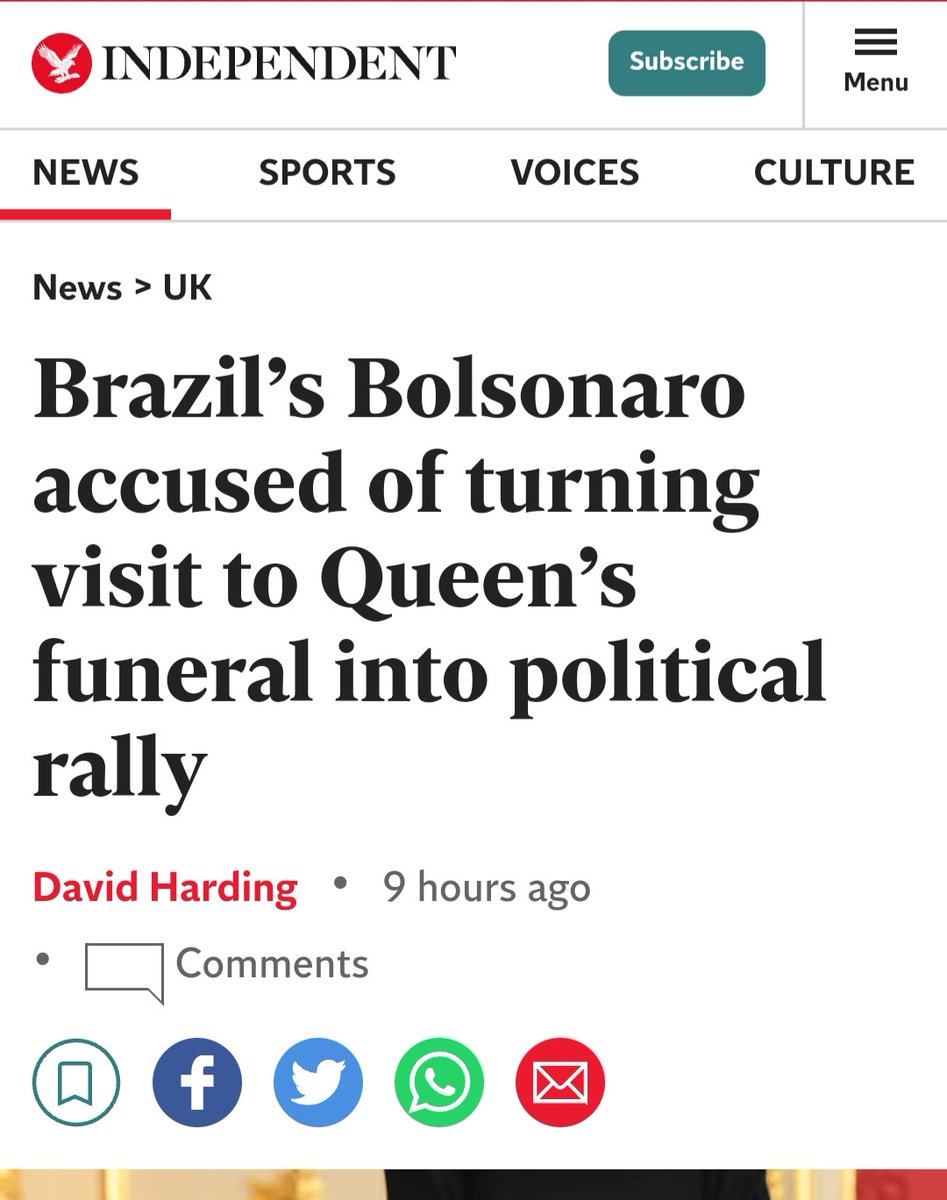 gugachacra's tweet photo. Como repercutiu no Reino Unido a viagem de BoIsonaro para o funeral da Rainha? Não foi boa pelo visto. Abaixo, algumas reportagens https://t.co/KZiwcHT4Y2
