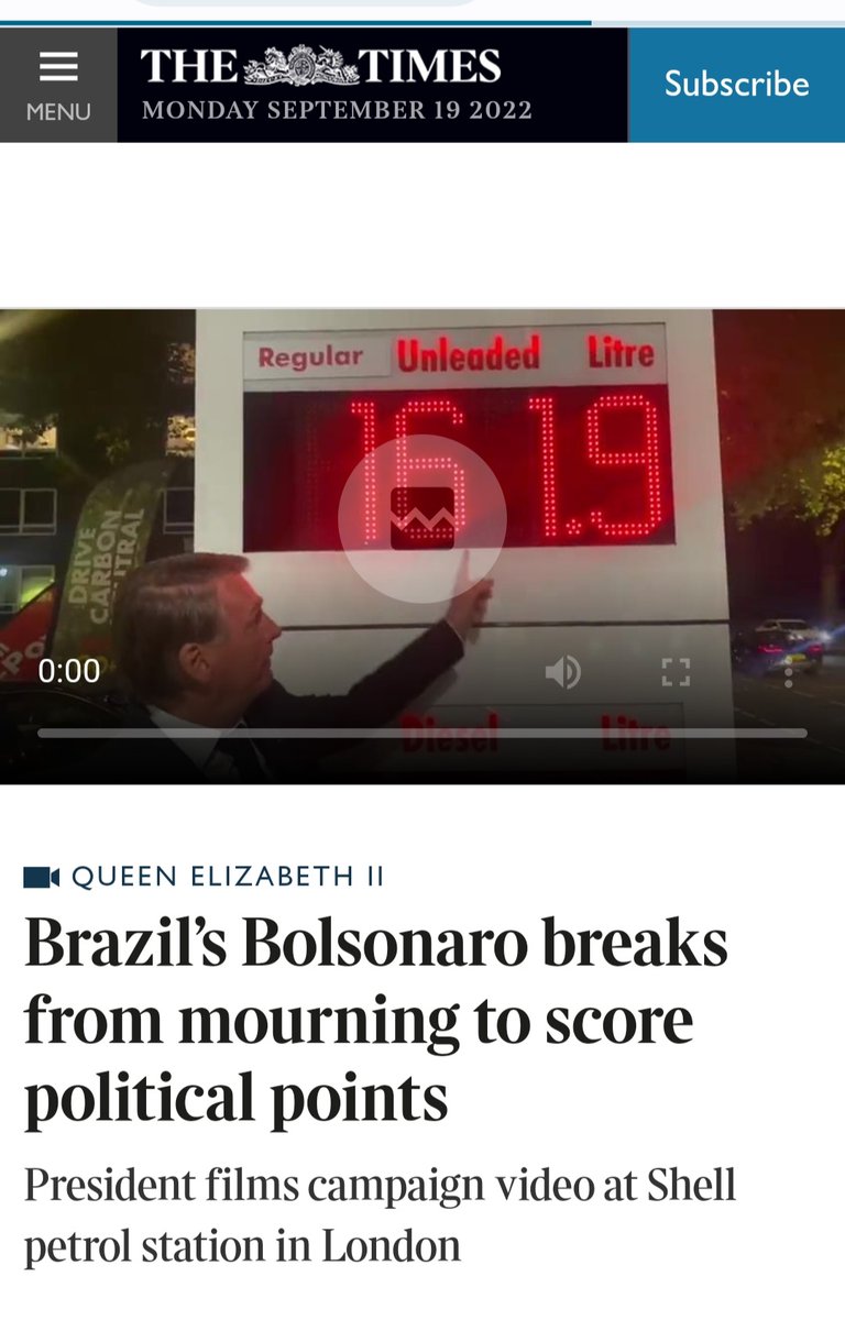 gugachacra's tweet photo. Como repercutiu no Reino Unido a viagem de BoIsonaro para o funeral da Rainha? Não foi boa pelo visto. Abaixo, algumas reportagens https://t.co/KZiwcHT4Y2