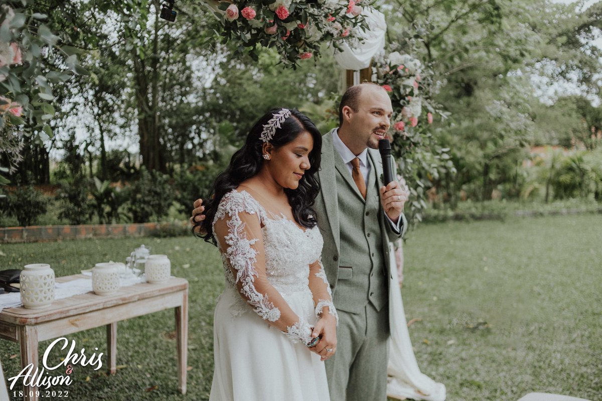 GodsHeartTV's tweet photo. We are happy to share with you the first set of pictures from the Wedding Blessing of Chris and Allison on Sunday 18th September 2022 in Cali, Colombia. 

“When you give your best to God, He will save the best for you. Love is truly beautiful in God’s time!” - Brother Chris https://t.co/2j3h6bRGIv