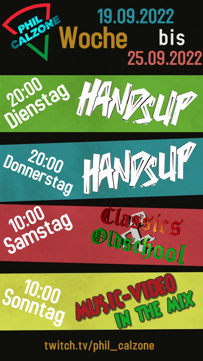 PhilCalzone's tweet photo. Auf geht´s, neue Woche KW-38
#music #twitch #dj #dance #handsup #classics https://t.co/RNlJFOQ0LQ https://t.co/b4dZtnmuwB