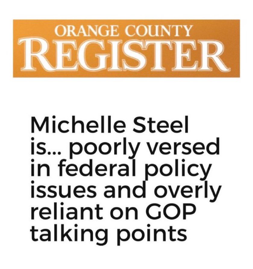 MicheIIeSteelCA's tweet photo. @jfchen @LWVNOC @RepSteel @MichelleSteelCA is scared. Not one in-person town hall. Ever.
#PayToPlayWithMichelle
#QanonCongresswoman
#LieCheatSteel
#StopTheSteel
#CA45
#OC https://t.co/ZxusC7xPU1