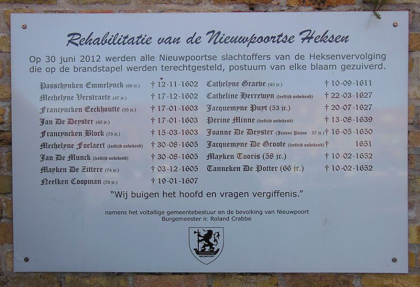 1696Rwh's tweet photo. Nieuwpoort is a city of witches. Between 1602 and 1652 no less than 17 witches, men and women alike, have been burned.
Jeanne Panne - the witch of Flanders. https://t.co/eMwDHFgBxY #MondayMonuments @witchesofscotl1 @Love_Belgium https://t.co/gisX2q2j9O