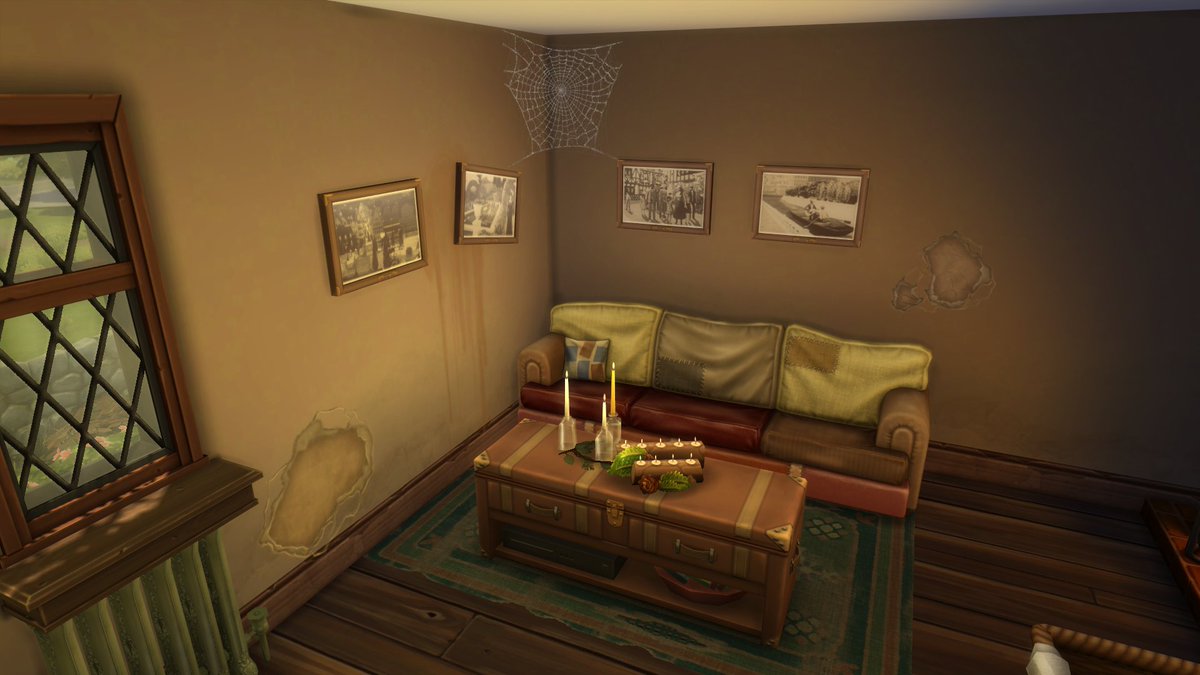 SimsilaSimrise's tweet photo. I can't wait for #TWD to come back so I built this house in #TheSims4 to keep me going. The tool mod by @TwistedMexi was a huge help as always! https://t.co/x4Xyj3IKpY
