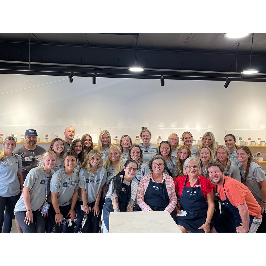 OspreySB's tweet photo. Thanks to @WickACandleBar for hosting our team building event today! #BirdsofClay https://t.co/m5vW8pjSgw