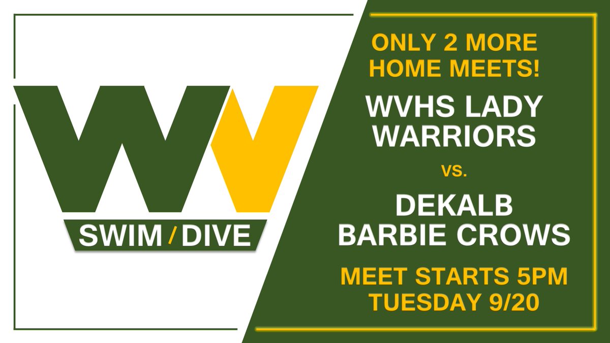 wvhsswim's tweet photo. @wvhsswim has been on π₯! Don't miss them in their second to last home meet this season!
@H2OhhPHOTO @athleticswvhs @WaubonsieValley @WVTV @Warriornation1 #OnThree #SwimLikeAGirl https://t.co/RWPMyAoSPj