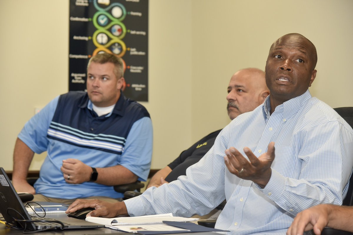 FLETC's tweet photo. #FLETC is hosting the Department of Homeland Security Leadership Academy #DHSLA. Week two of the training engages #LawEnforcement students in a variety of classes to include Leadership Through Adversity, Starting With Why, and Officer Wellness. #WeAreDHS https://t.co/2aECCHyoxV