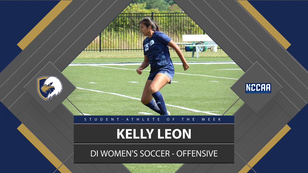 TheNCCAA's tweet photo. ⚽️ Student-Athlete of the Week ⚽️
DI Women's #NCCAASoccer - Offensive
𝐊𝐞𝐥𝐥𝐲 𝐋𝐞𝐨𝐧, Judson University
https://t.co/cceSKahZrT | #PlayForHim https://t.co/rCe5zdiOFt
