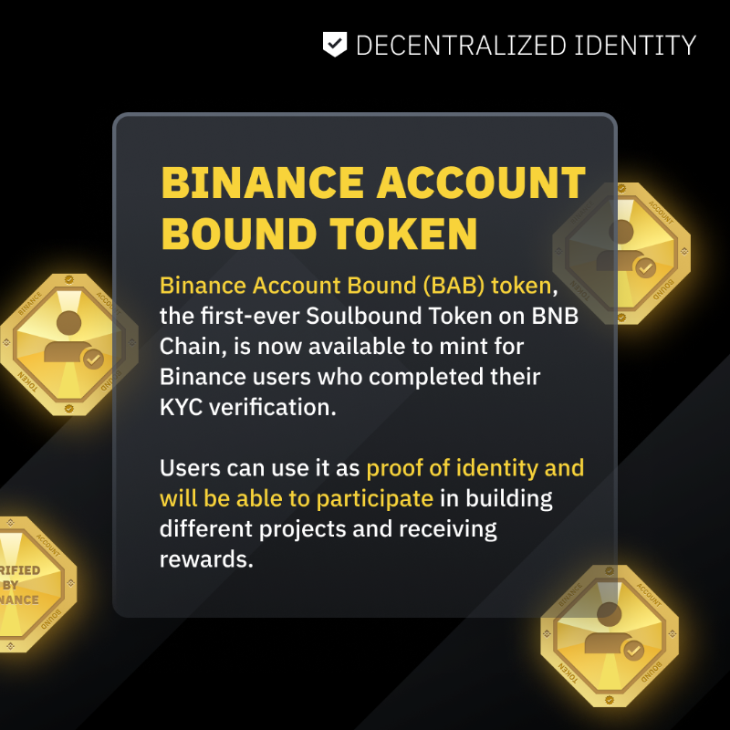 binance's tweet photo. Learn about decentralised identity and why it matters 👇