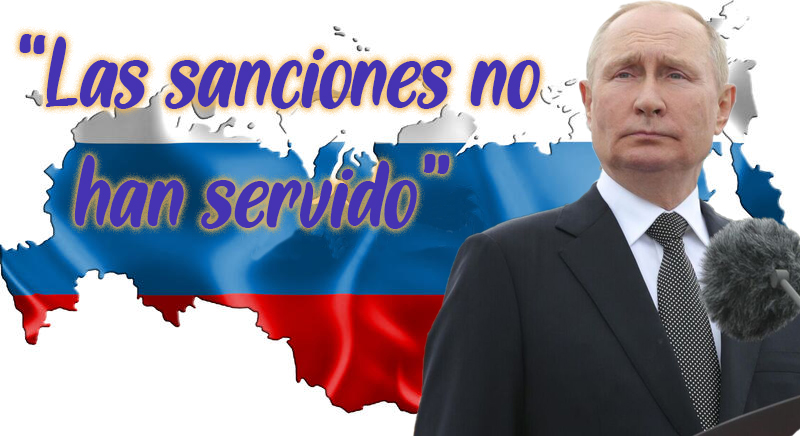 EU y Europa han impuesto a Rusia 11000 sanciones (al país, funcionarios, producción, etc.), con el deseo de ponerla de rodillas y destruir su economía. La realidad es que las sanciones no han servido. Los que están de rodillas son ellos por la falta de gas, petróleo y el invierno
