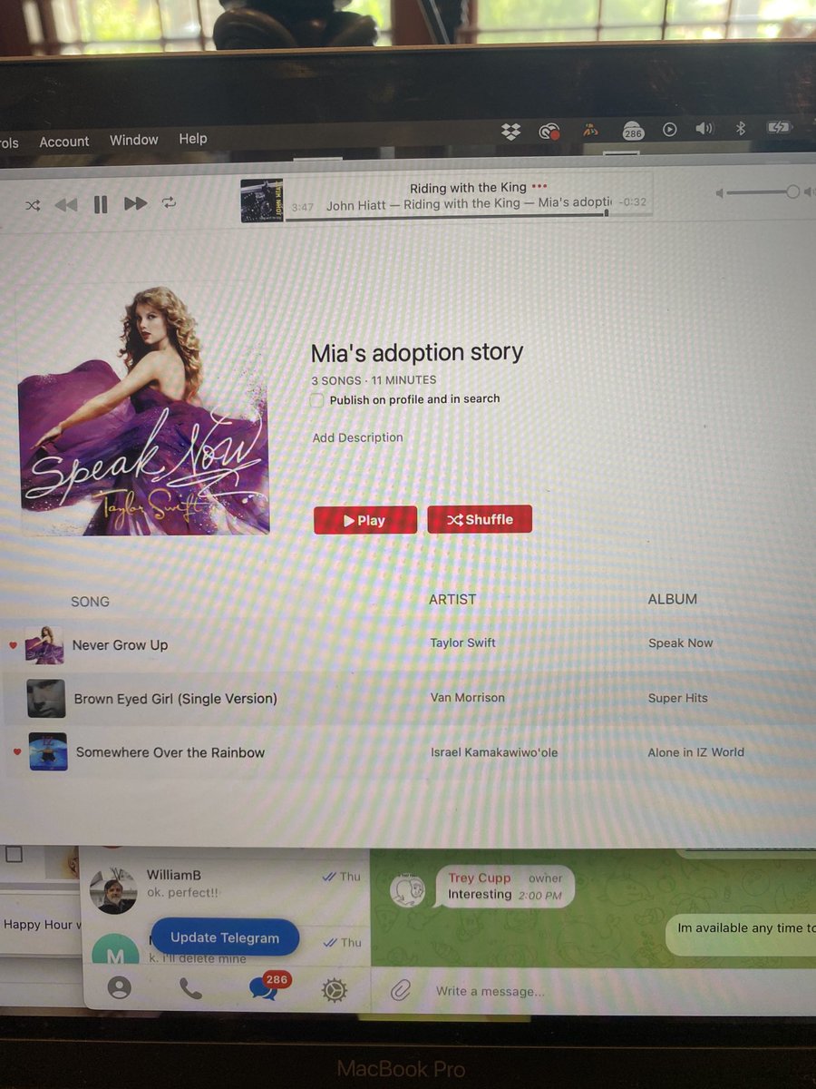 lisamightydavis's tweet photo. Cannon & I working on his #homeschool presentation & the iTunes automatically opens & starts playing Mia’s adoption playlist & finishes up with a song I’ve never heard. #RidingWithTheKing #ibelieveinangels https://t.co/5sTnK1HcBG